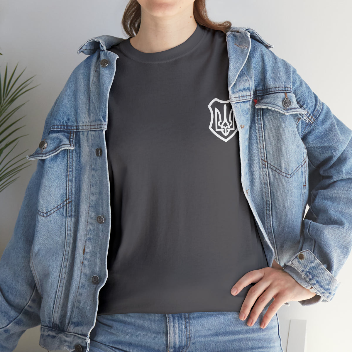 ICONIC UKRAINIAN TRIDENT T-SHIRT version 2 - Unisex Heavy Cotton Tee - AUS