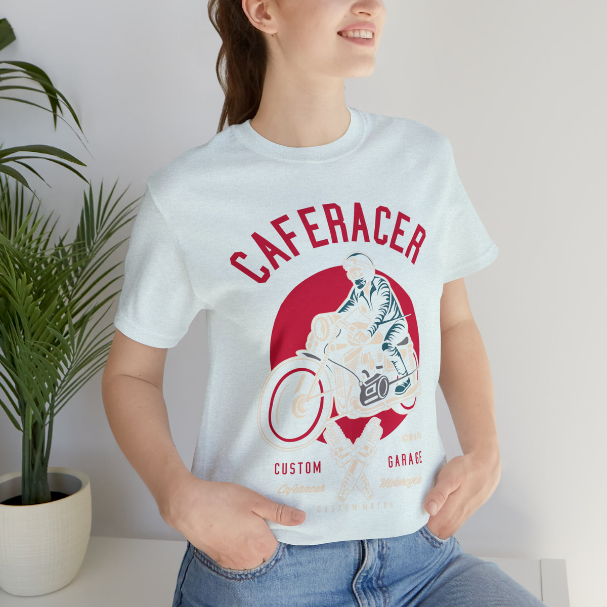 CAFE RACER Custom Garage - Unisex Jersey Short Sleeve Tee