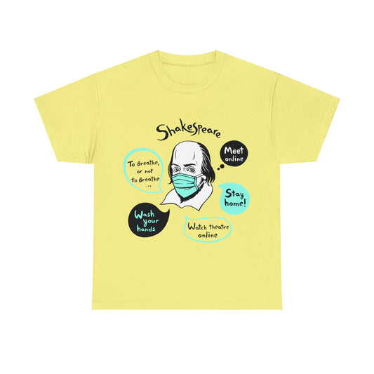 COVID-19 SHAKESPEARE (light) - Unisex Heavy Cotton Tee