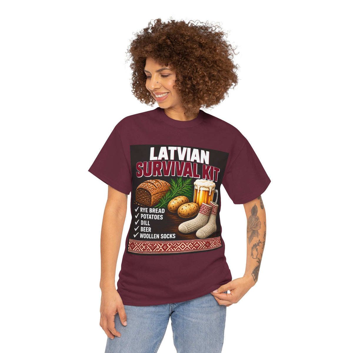 Latvian Survival Kit T-Shirt | Funny Latvian Gift | BalticAF