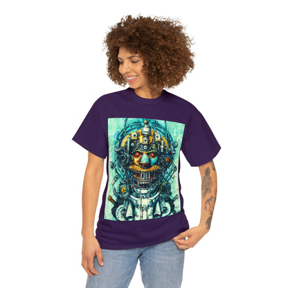 CYBERPUNK STEAMPUNK AUTON - Airt on a Shirt  - Unisex Heavy Cotton Tee - AUS