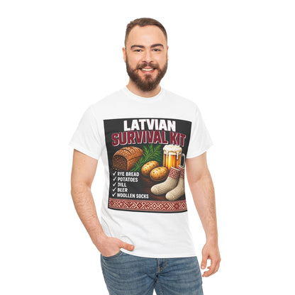 Latvian Survival Kit T-Shirt | Funny Latvian Gift | BalticAF