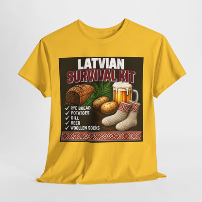 Latvian Survival Kit T-Shirt | Funny Latvian Gift | BalticAF