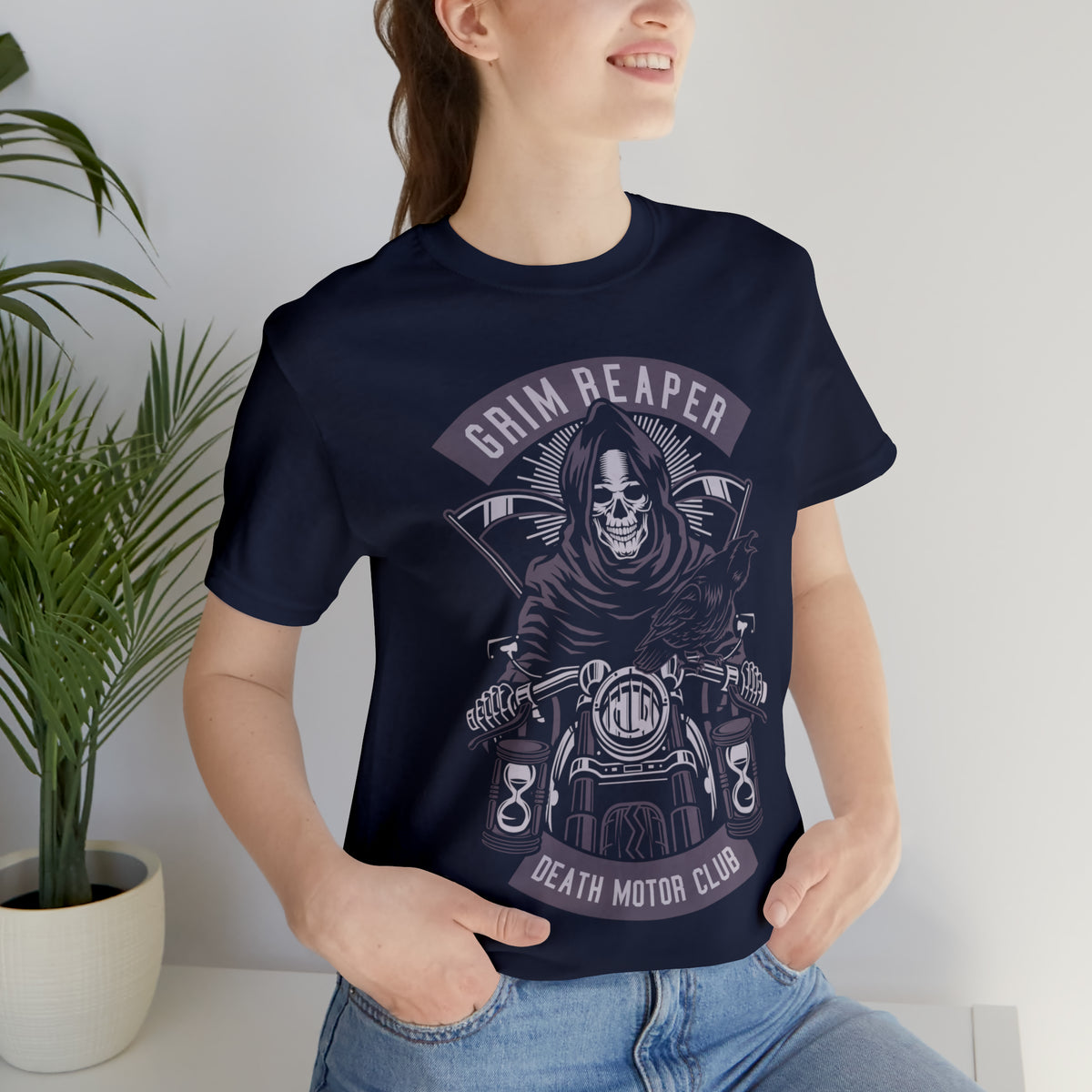 GRIM REAPER Moto Club - Unisex Jersey Short Sleeve Tee