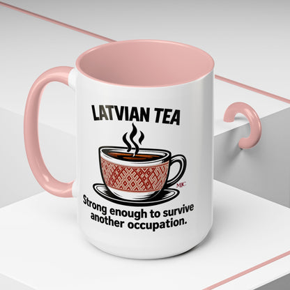 Latvian Tea Mug | Latvian Heritage & Humour Gift | BalticAF