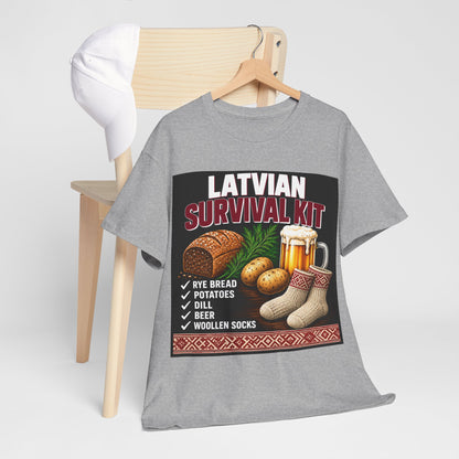 Latvian Survival Kit T-Shirt | Funny Latvian Gift | BalticAF