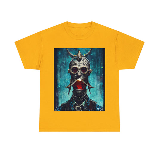 CYBER-STEAMPUNK BOUNTY-HUNTER - Airt on a Shirt  - Unisex Heavy Cotton Tee - AUS