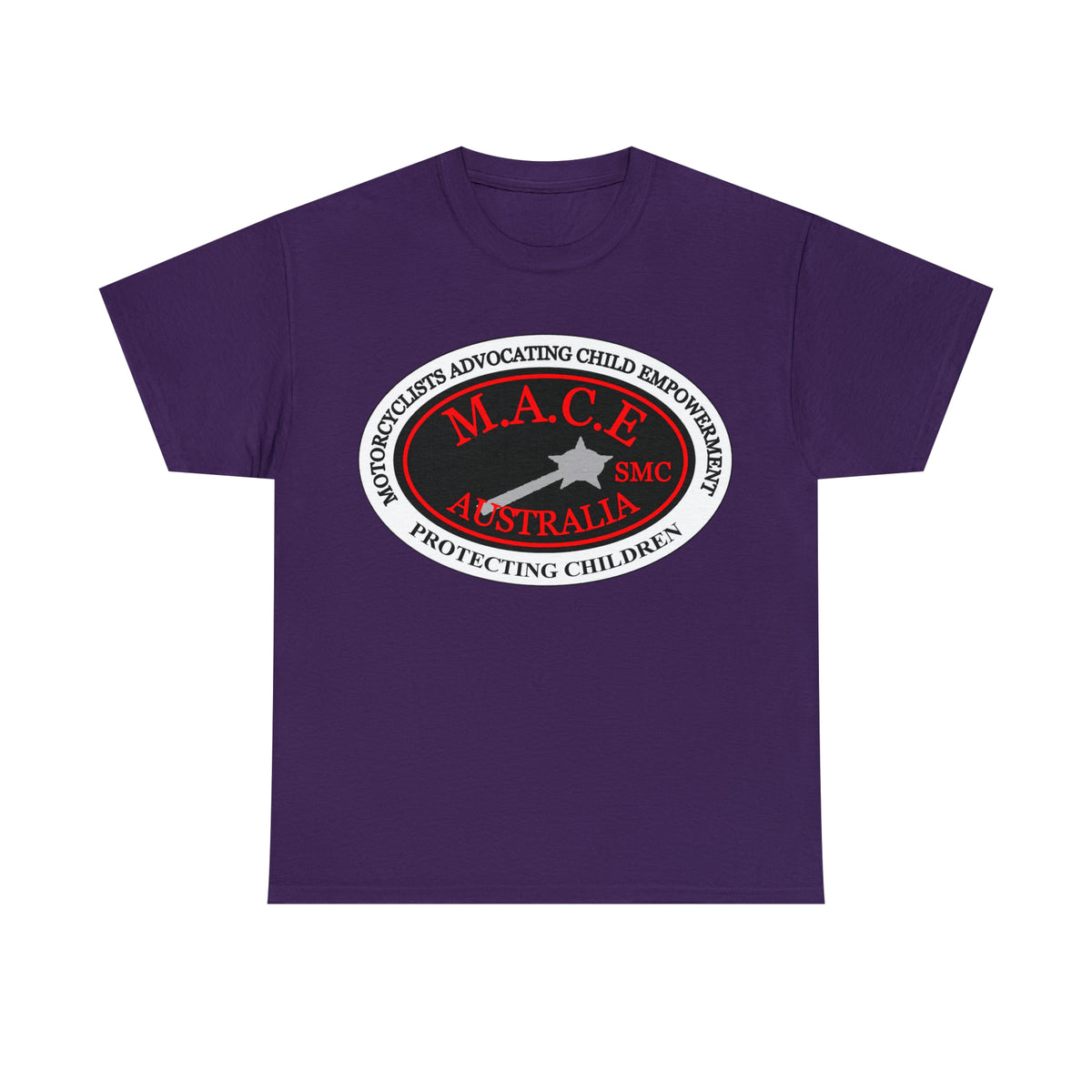 M.A.C.E. Plain Emblem - Unisex Heavy Cotton Tee