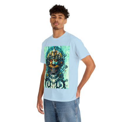 CYBERPUNK STEAMPUNK AUTON - Airt on a Shirt  - Unisex Heavy Cotton Tee - AUS