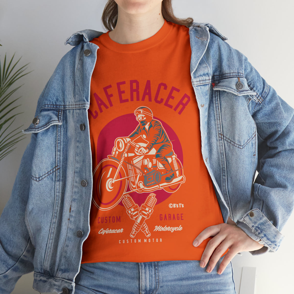 CAFE RACER Custom Garage - Unisex Heavy Cotton Tee