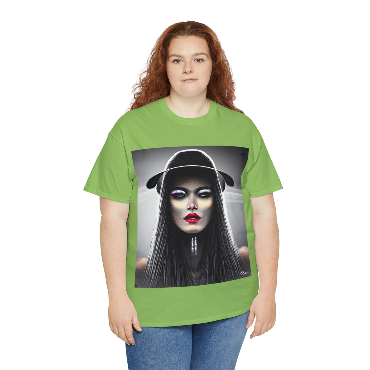 CYBERPUNK WITCH - Airt on a Shirt  - Unisex Heavy Cotton Tee - AUS