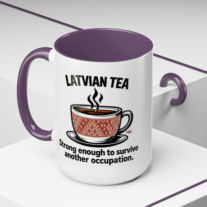 Latvian Tea Mug | Latvian Heritage & Humour Gift | BalticAF