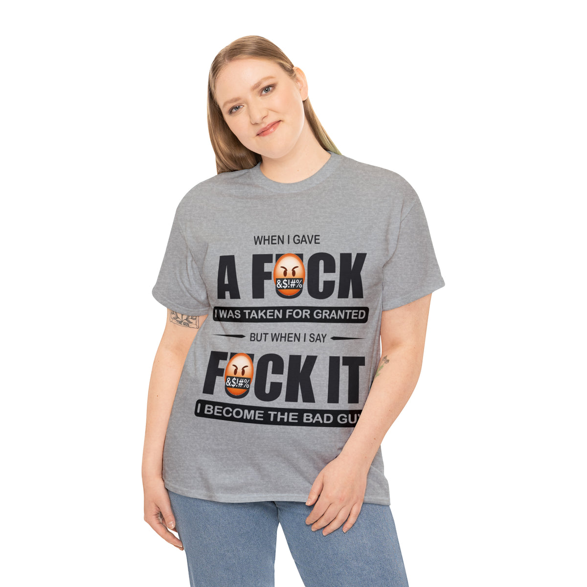 WHEN I GAVE A F***  - Funny Unisex Heavy Cotton Tee - AUS
