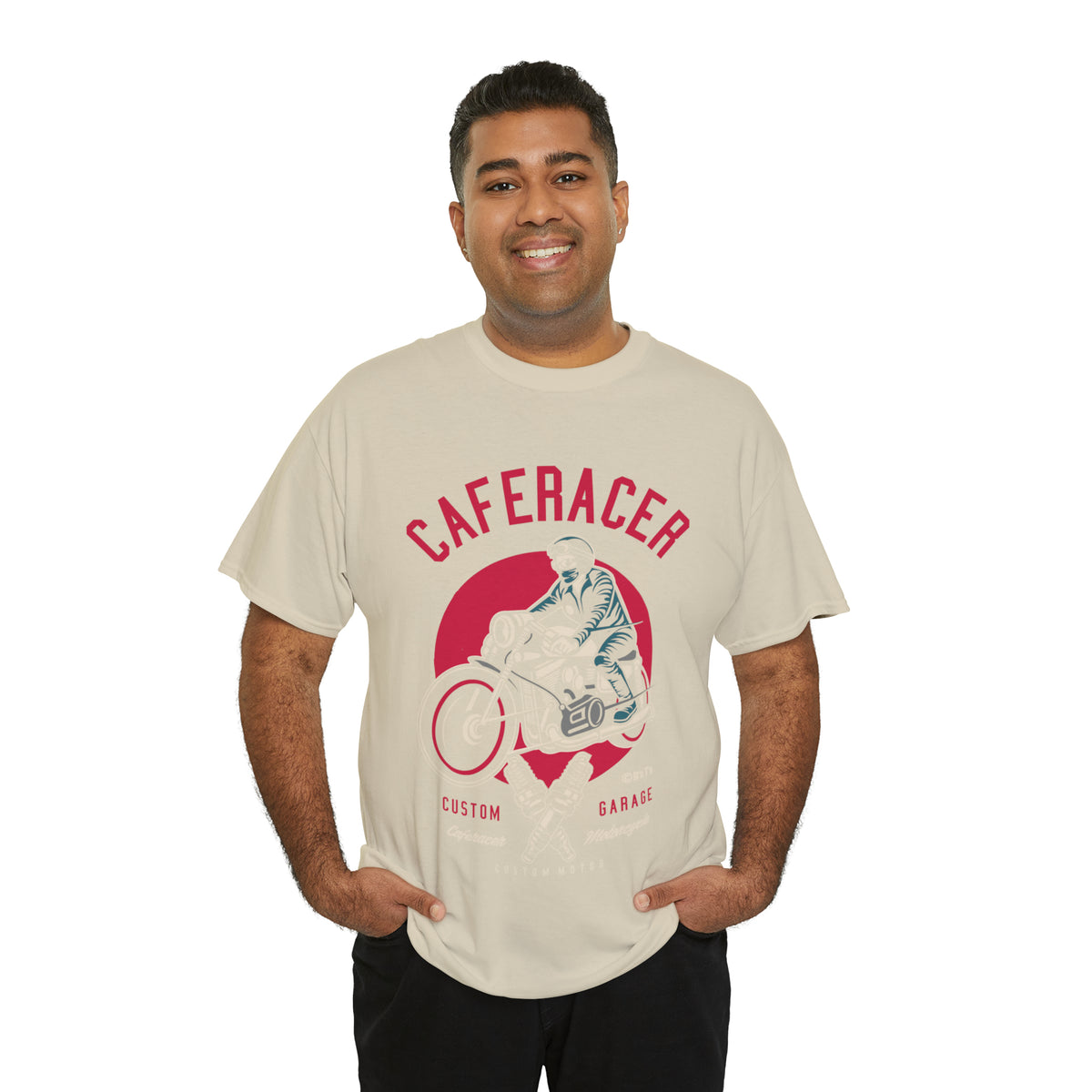 CAFE RACER Custom Garage - Unisex Heavy Cotton Tee