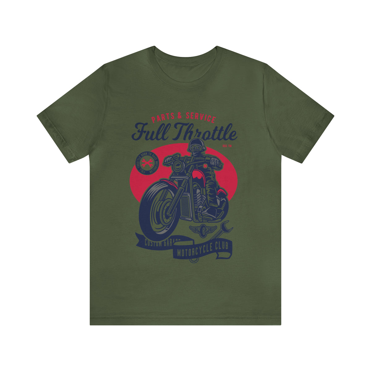 FULL THROTTLE Parts & Service - Unisex Jersey Short Sleeve Tee