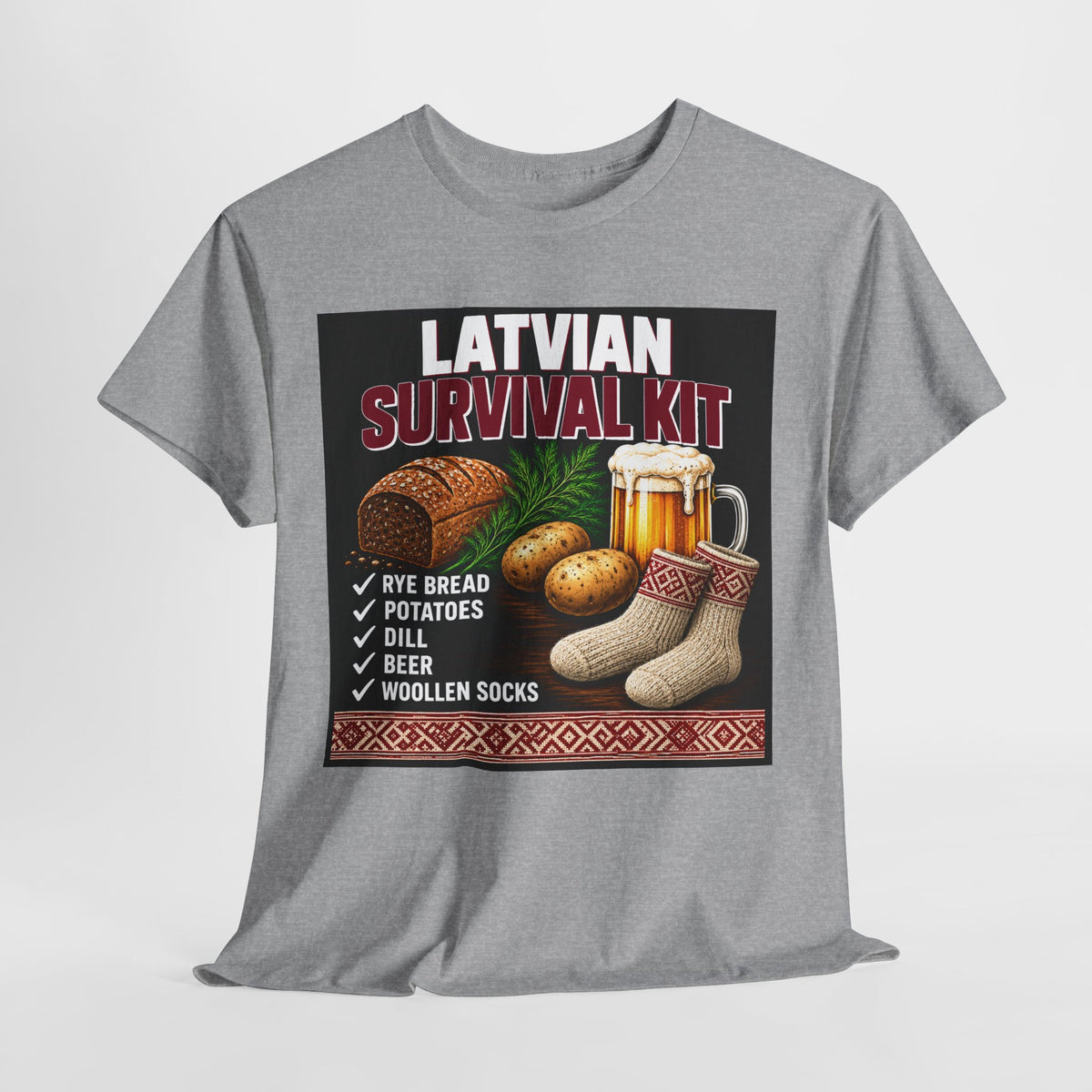 Latvian Survival Kit T-Shirt | Funny Latvian Gift | BalticAF