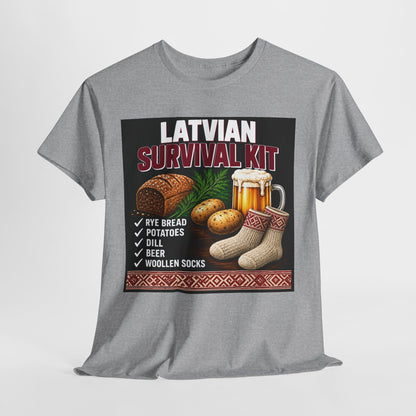 Latvian Survival Kit T-Shirt | Funny Latvian Gift | BalticAF