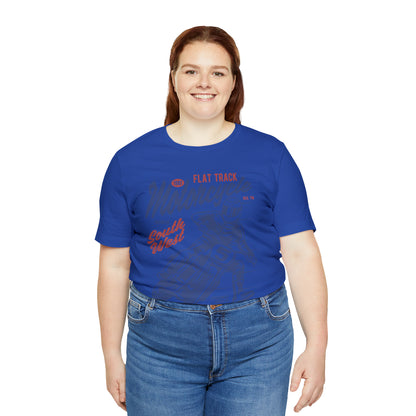 FLAT TRACK MOTORCYCLE - Unisex Jersey Short Sleeve Tee