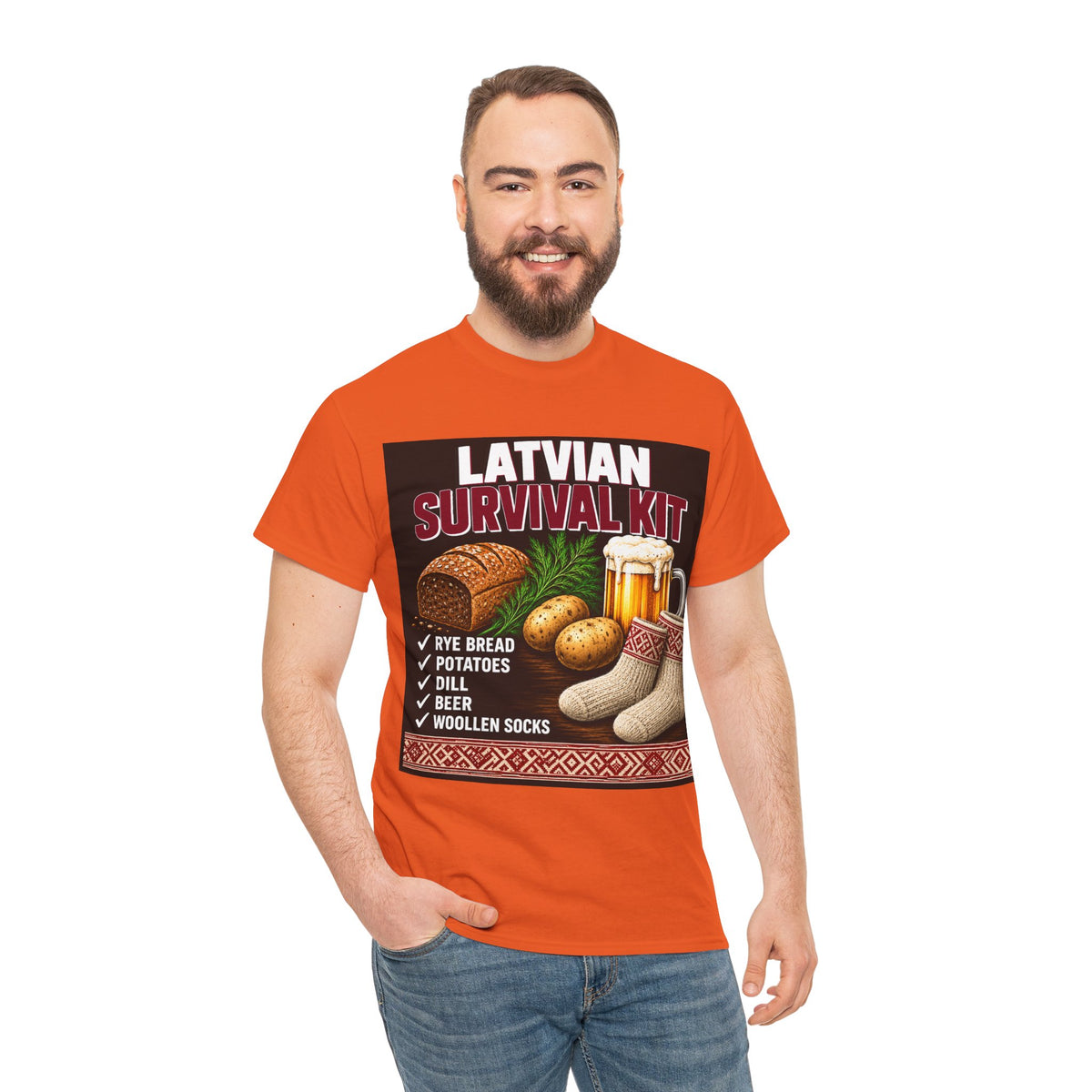 Latvian Survival Kit T-Shirt | Funny Latvian Gift | BalticAF