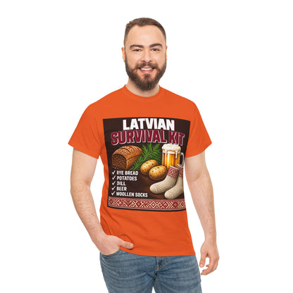 Latvian Survival Kit T-Shirt | Funny Latvian Gift | BalticAF