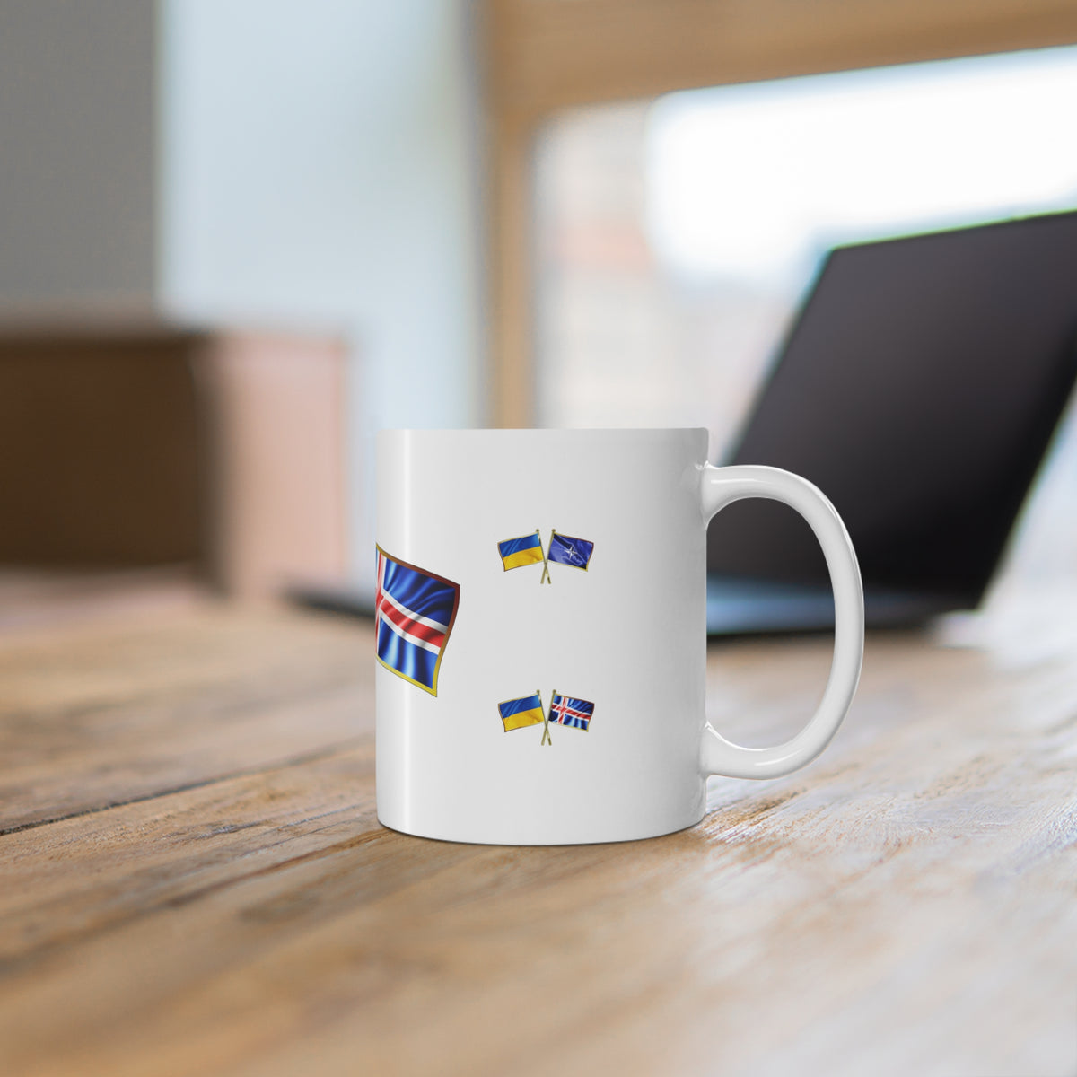 Ukrainian-Icelandic NATO Supporter Mug