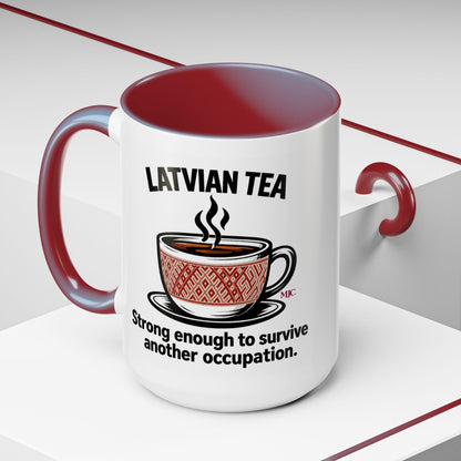 Latvian Tea Mug | Latvian Heritage & Humour Gift | BalticAF
