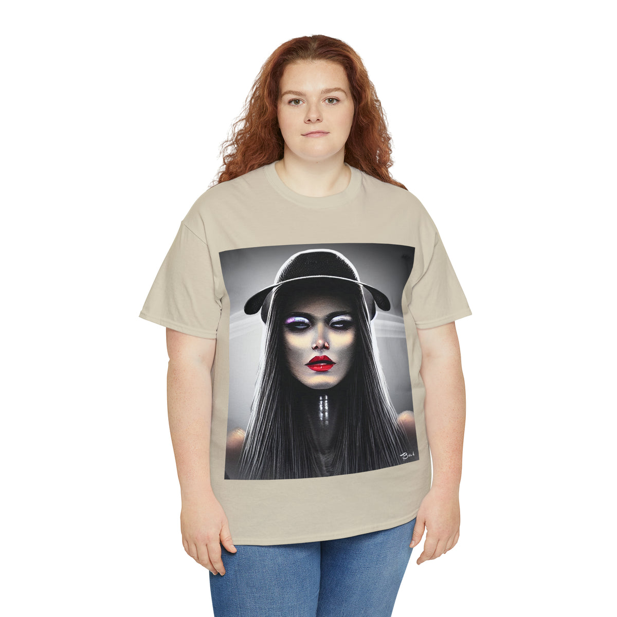 CYBERPUNK WITCH - Airt on a Shirt  - Unisex Heavy Cotton Tee - AUS