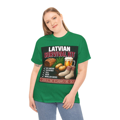 Latvian Survival Kit T-Shirt | Funny Latvian Gift | BalticAF