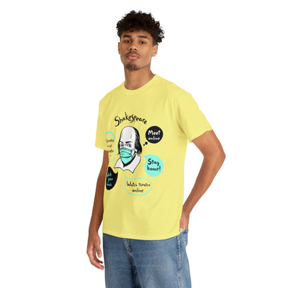 COVID-19 SHAKESPEARE (light) - Unisex Heavy Cotton Tee