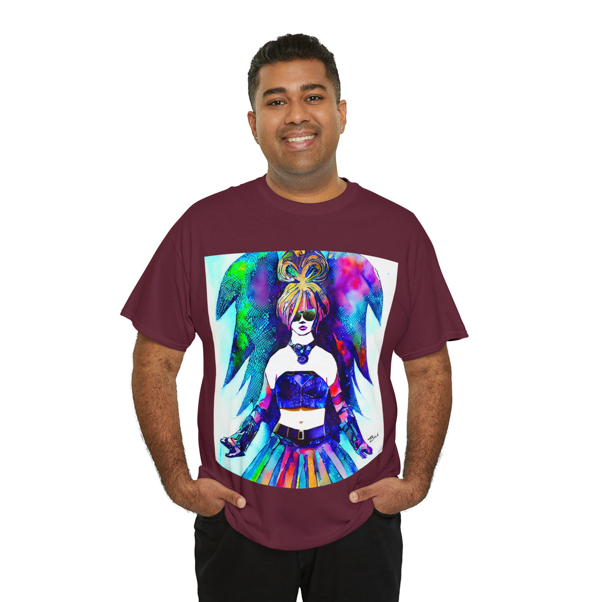 CYBER GIRL - Airt on a Shirt  - Unisex Heavy Cotton Tee - AUS