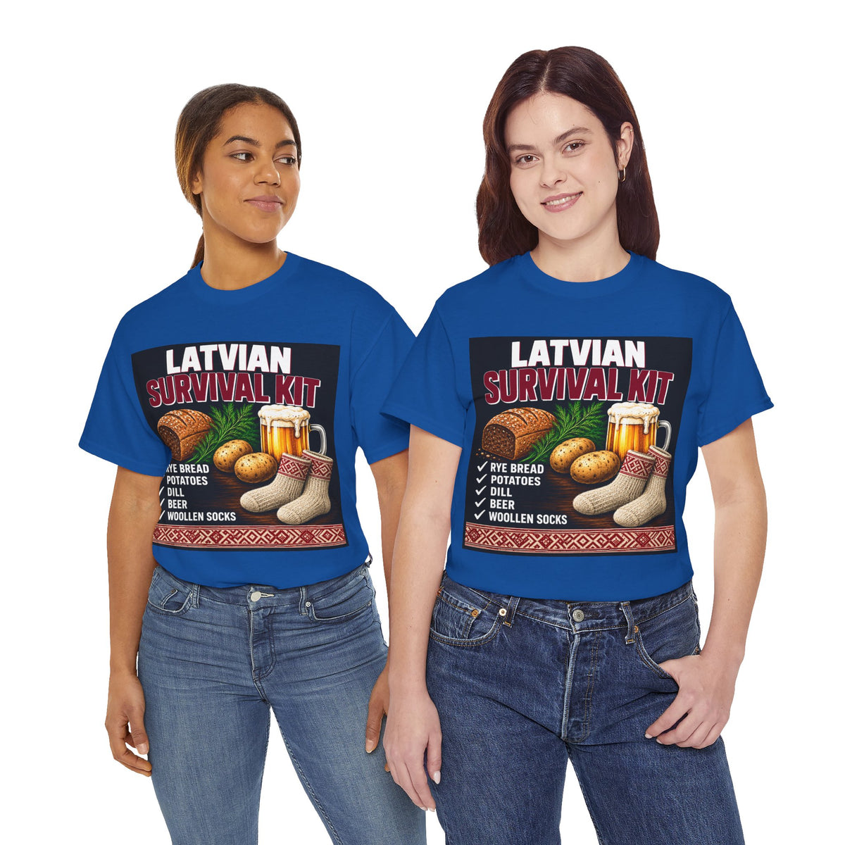 Latvian Survival Kit T-Shirt | Funny Latvian Gift | BalticAF