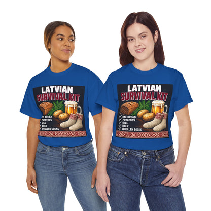 Latvian Survival Kit T-Shirt | Funny Latvian Gift | BalticAF