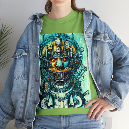 CYBERPUNK STEAMPUNK AUTON - Airt on a Shirt  - Unisex Heavy Cotton Tee - AUS
