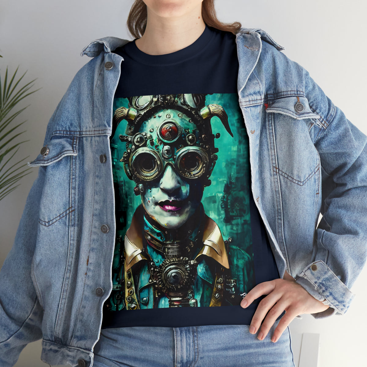 CYBER-STEAMPUNK LORD - Airt on a Shirt  - Unisex Heavy Cotton Tee - AUS