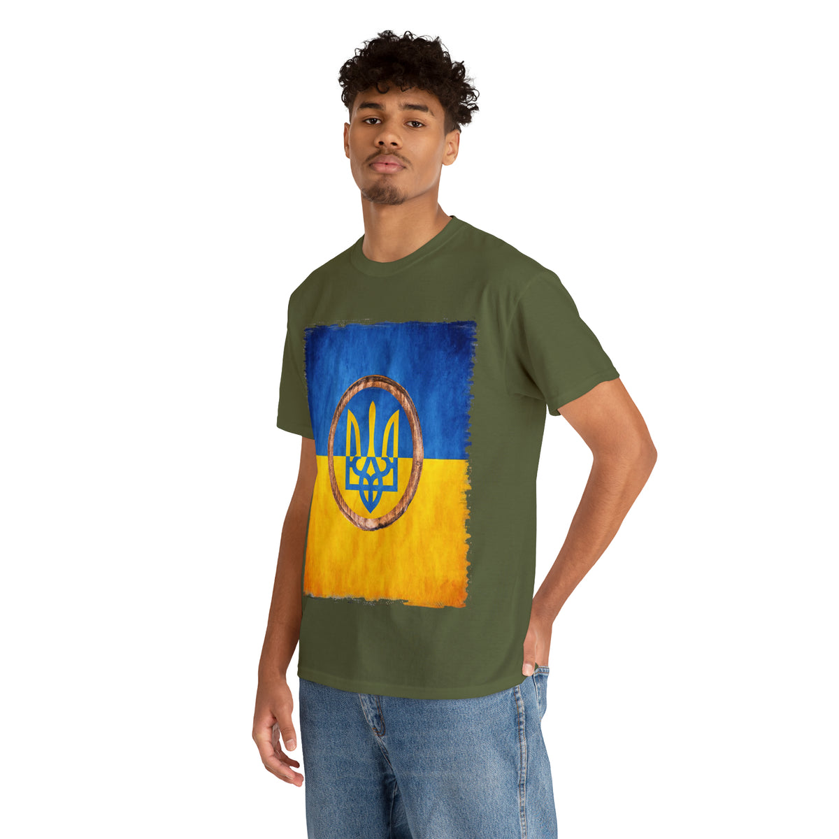 UKRAINIAN TRIDENT - Unisex Heavy Cotton Tee