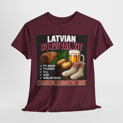 Latvian Survival Kit T-Shirt | Funny Latvian Gift | BalticAF