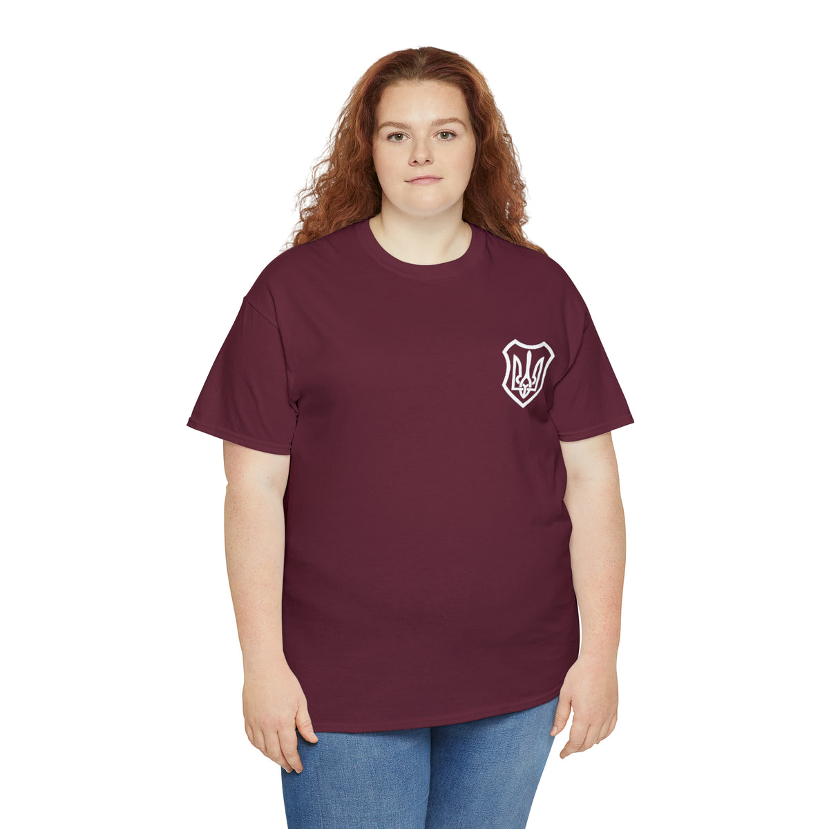 ICONIC UKRAINIAN TRIDENT T-SHIRT version 2 - Unisex Heavy Cotton Tee - AUS
