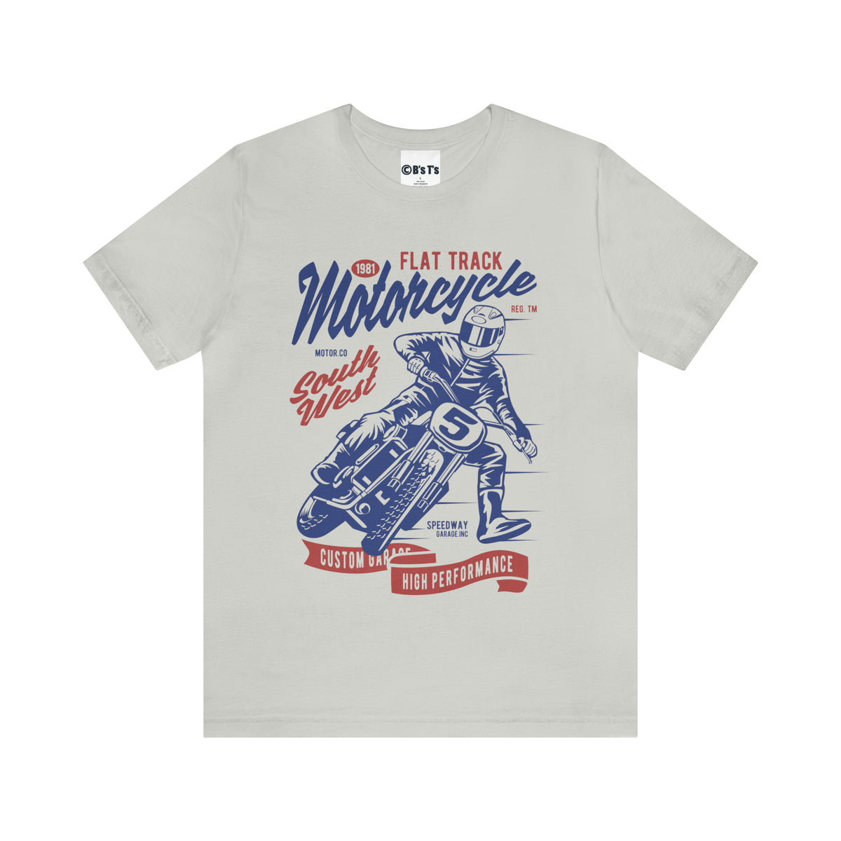 FLAT TRACK MOTORCYCLE - Unisex Jersey Short Sleeve Tee