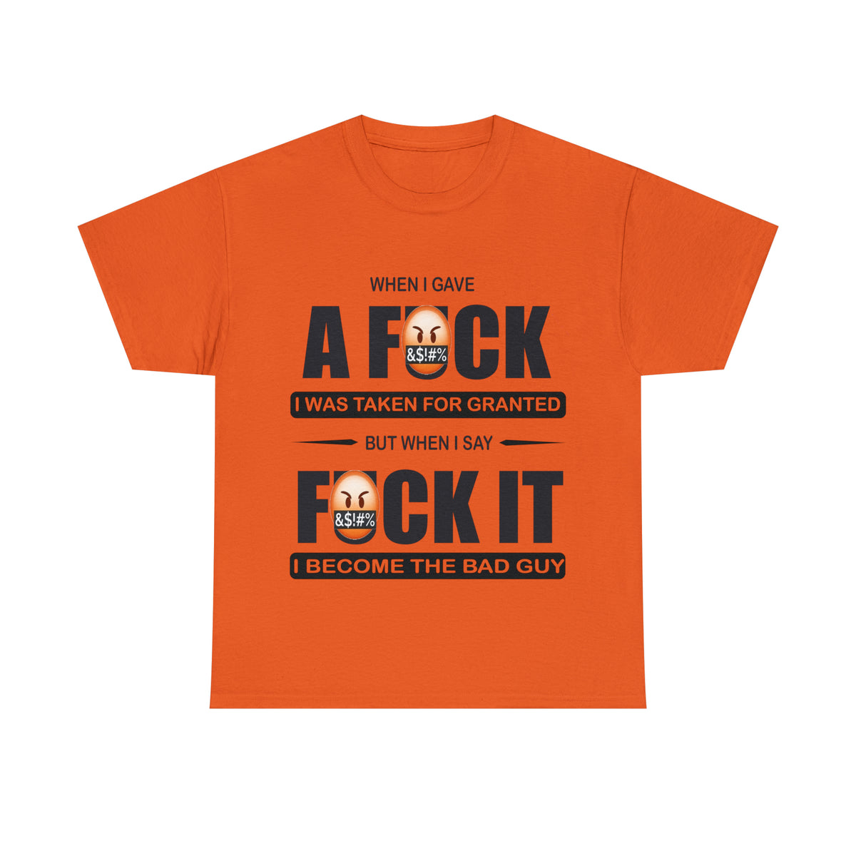 WHEN I GAVE A F***  - Funny Unisex Heavy Cotton Tee - AUS