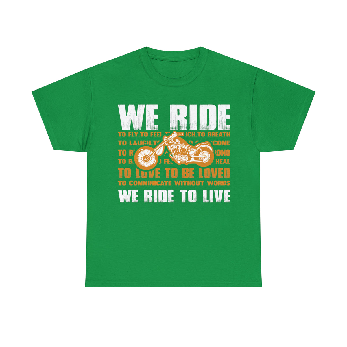 WE RIDE TO LIVE - Unisex Heavy Cotton Tee - USA