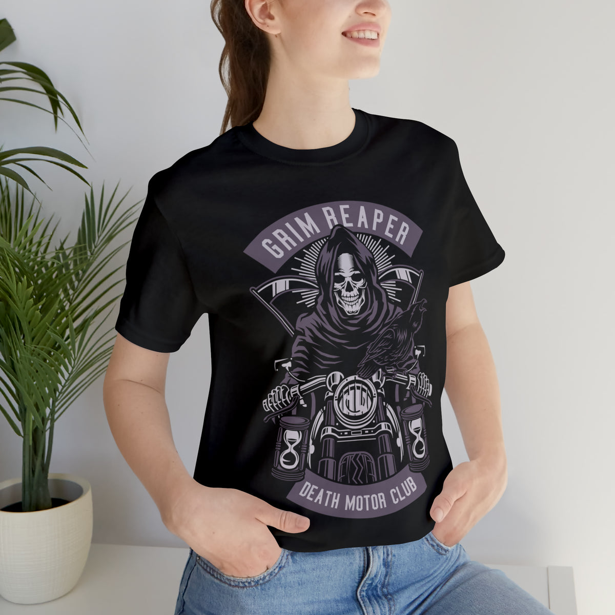 GRIM REAPER Moto Club - Unisex Jersey Short Sleeve Tee