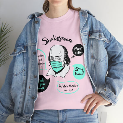 COVID-19 SHAKESPEARE (light) - Unisex Heavy Cotton Tee