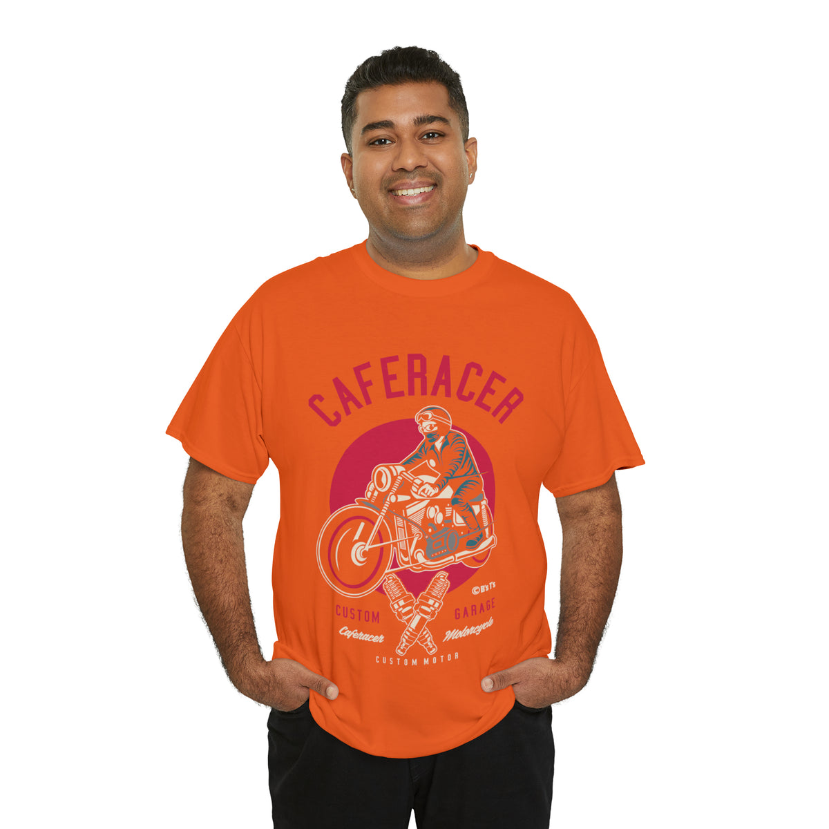 CAFE RACER Custom Garage - Unisex Heavy Cotton Tee