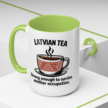 Latvian Tea Mug | Latvian Heritage & Humour Gift | BalticAF