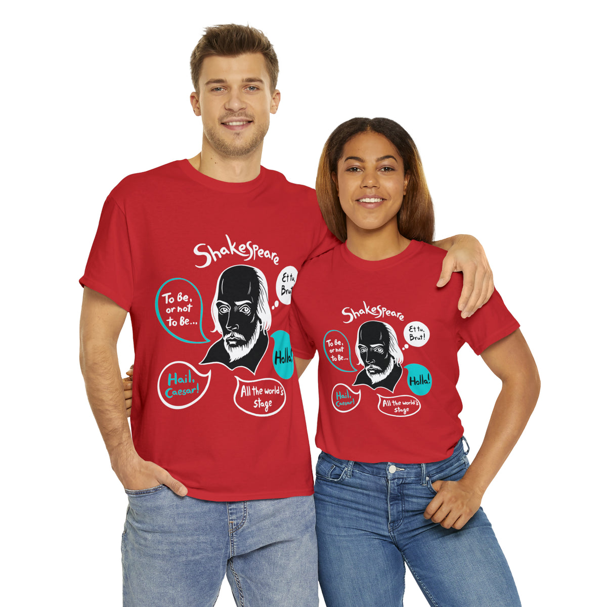 SHAKESPEARE (dark) - Unisex Heavy Cotton Tee