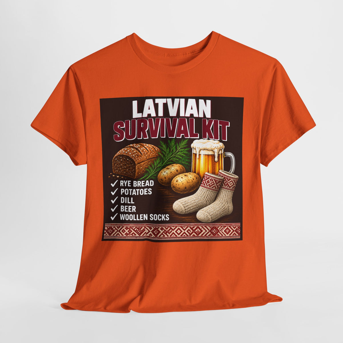 Latvian Survival Kit T-Shirt | Funny Latvian Gift | BalticAF