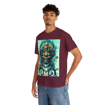 CYBERPUNK STEAMPUNK AUTON - Airt on a Shirt  - Unisex Heavy Cotton Tee - AUS