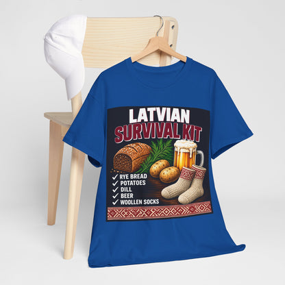 Latvian Survival Kit T-Shirt | Funny Latvian Gift | BalticAF