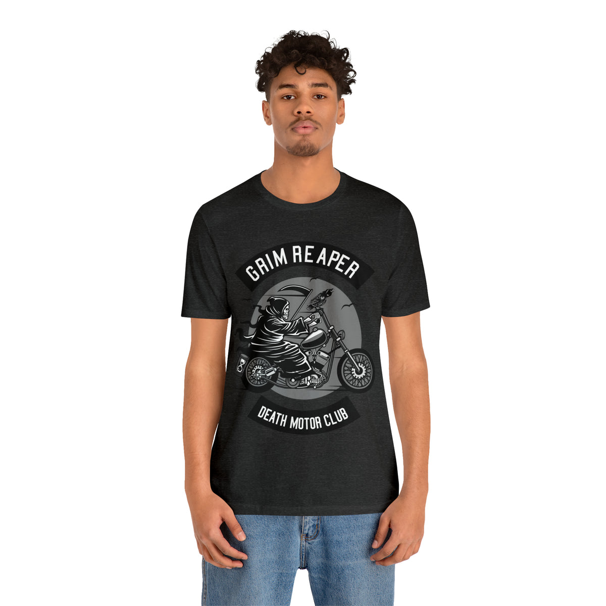 GRIM REAPER Death Motor Club - Unisex Jersey Short Sleeve Tee