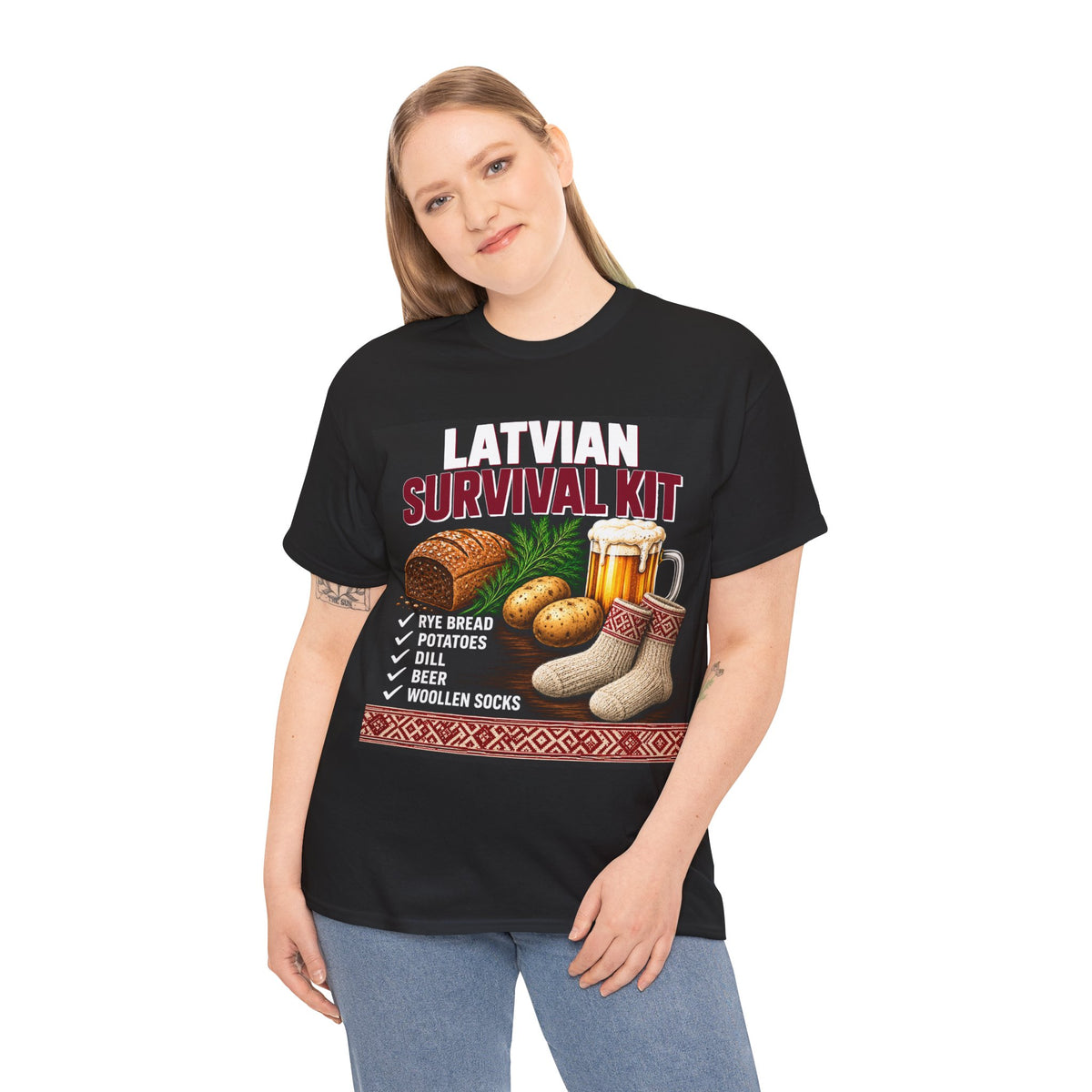 Latvian Survival Kit T-Shirt | Funny Latvian Gift | BalticAF